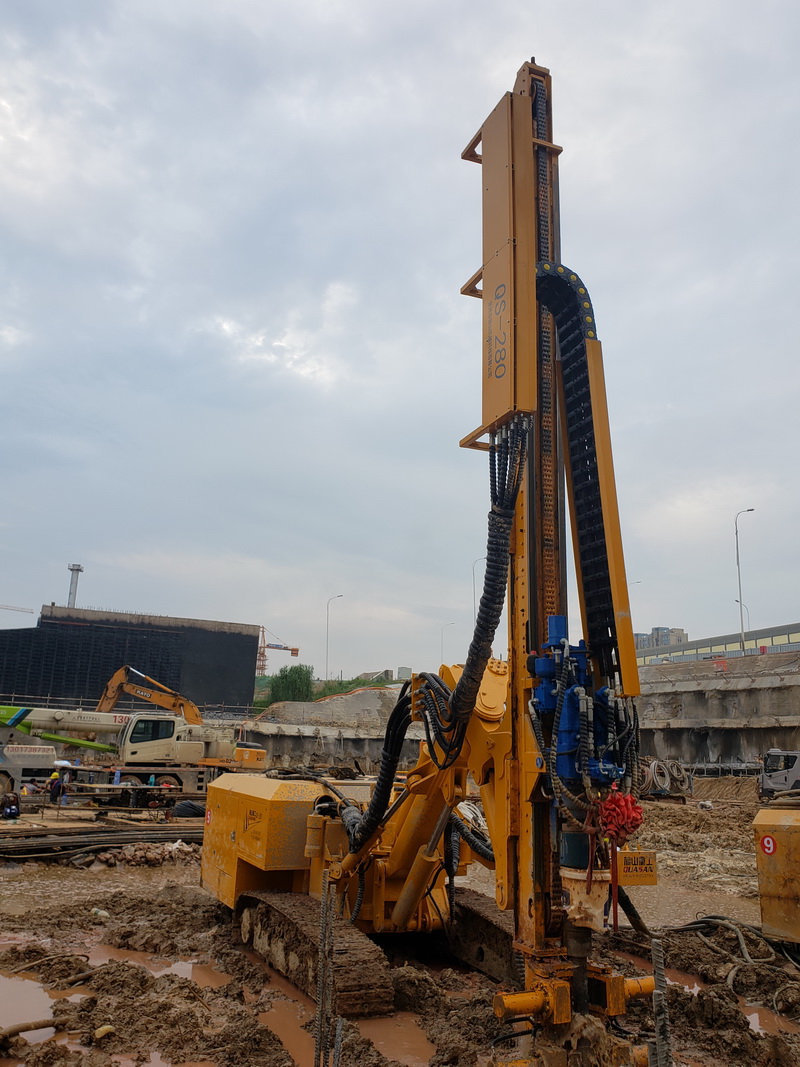 Drilling construction of anti floating anchor for foundation pit of zhuobegen China headquarters in Changsha, Hunan Province